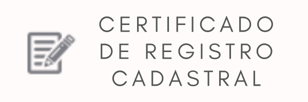 Certificado de Registro Cadastral